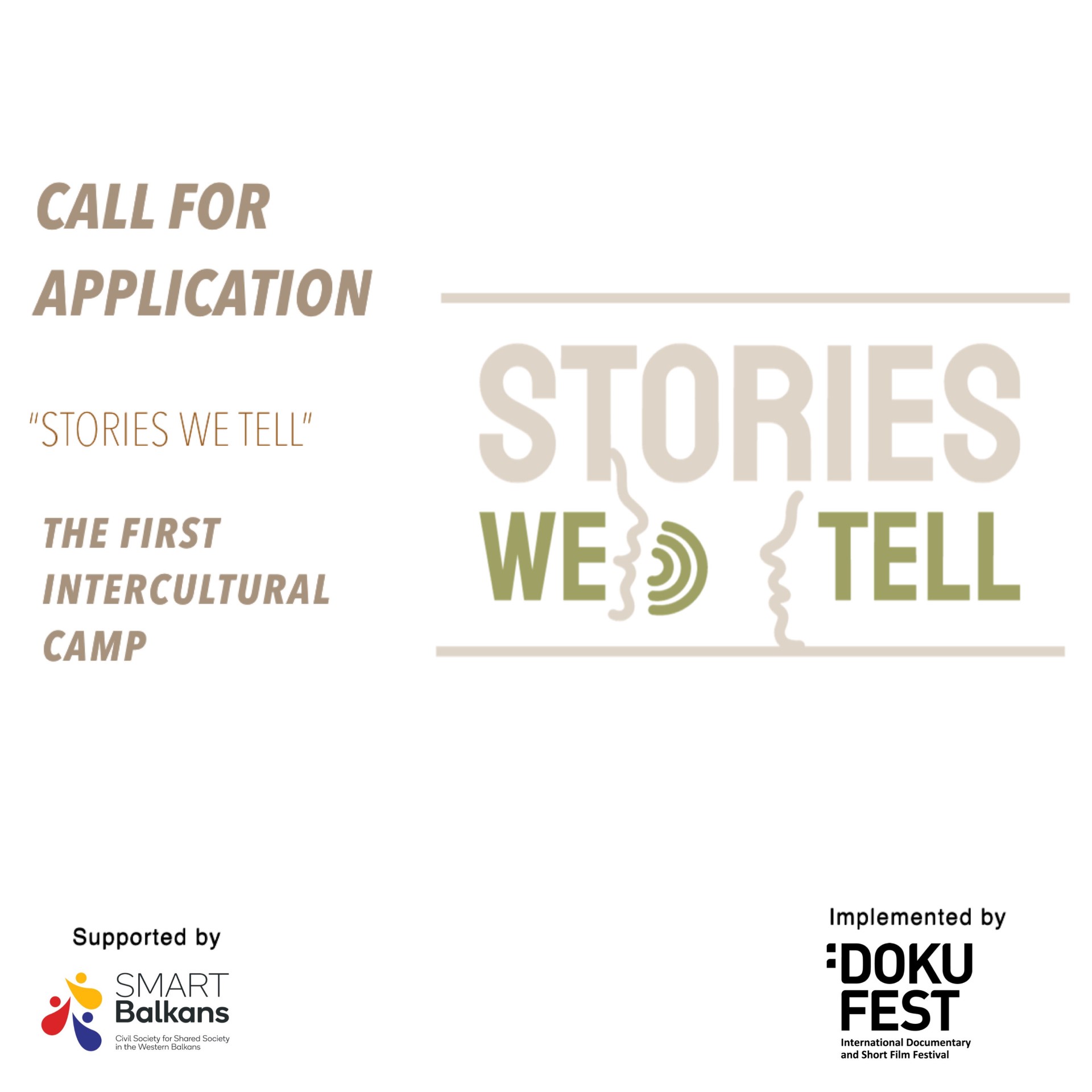 CALL FOR APPLICATION – THE FIRST INTERCULTURAL CAMP “STORIES WE TELL”